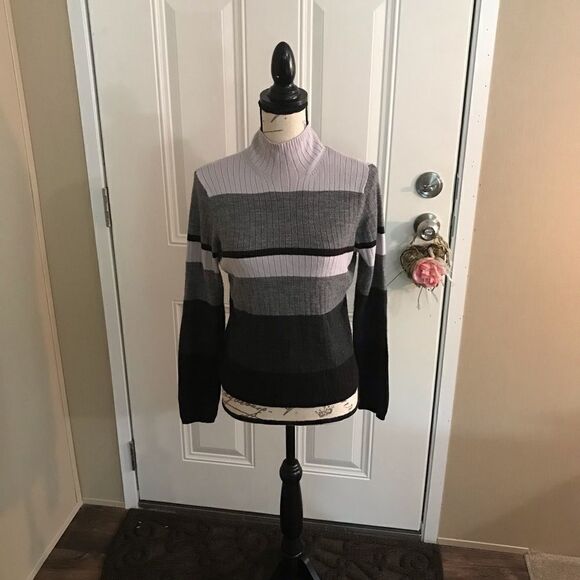 Amanda Smith turtleneck sweater size small black - Picture 2 of 13